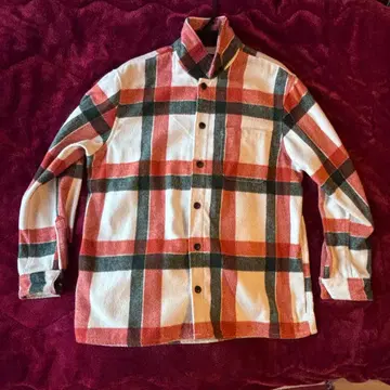 ZARA 체크 무늬 XL 오렌지