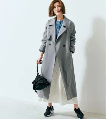 grove 그레이 트렌치코트 M 사이즈