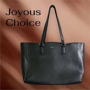 Joyous Choice 토트백 블랙 A4 수납 가능 출퇴근 통학