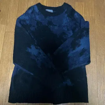 CLEL 다크 블루 블랙 니트 스웨터