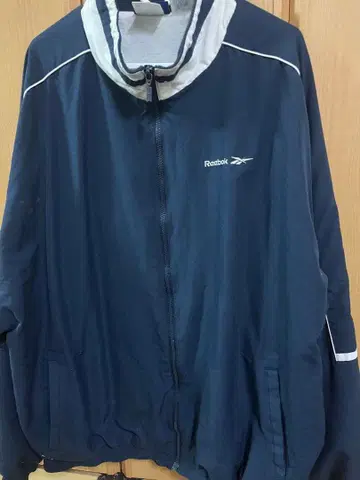 리복 네이비 집업 자켓