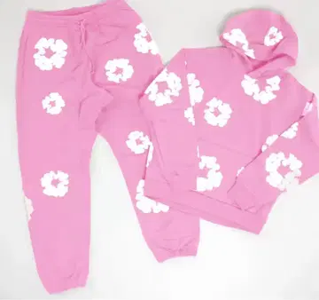 데님 티어스 핑크 셋업