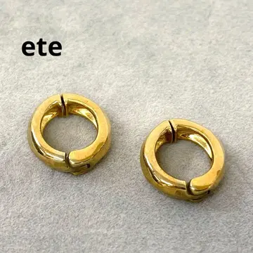 ete 에테 골드 후프 귀찌 실버 925 그립식