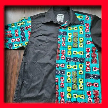 DANCELABO 컬러풀 M 긴팔 셔츠 의류 패턴 제품 패션