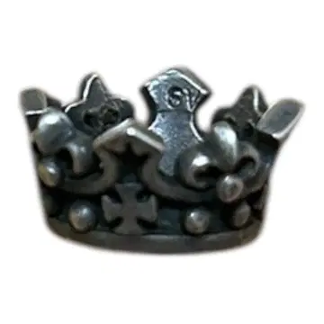 REGALIA 실버 목걸이 참 왕관 크라운