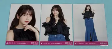 노기자카46 브로마이드 스가와라 사츠키 어깨 트임 상의 3종 컴프