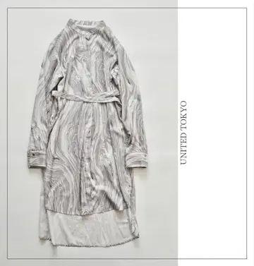 유나이티드 도쿄 SUMINAGASHI 벨티드 롱 셔츠 0