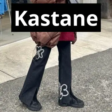 [ 완판템 ] Kastane 프린트 플라워 데님