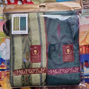 신상 디즈니 판타지 스프링스 아나와 눈의 여왕 페이스 타월