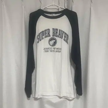 SUPER BEAVER 긴팔 래글런 T셔츠 M 사이즈