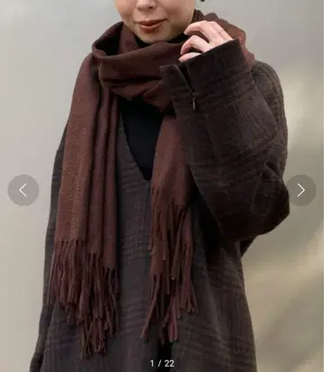 ORIGINAL 캐시미어 스톨 브라운