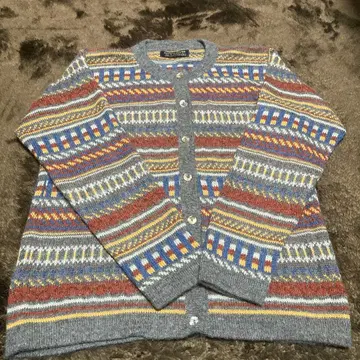 새상품급 알파카 하우스 수입 하우스 페루산 알파카 100% 가디건 M