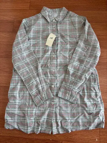 크로커다일 긴팔 체크 셔츠 M