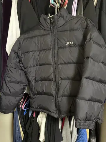 BEAR 다운 자켓 블랙