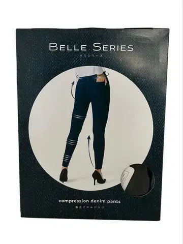 BLACK/L 벨 시리즈 압박 데님 블랙