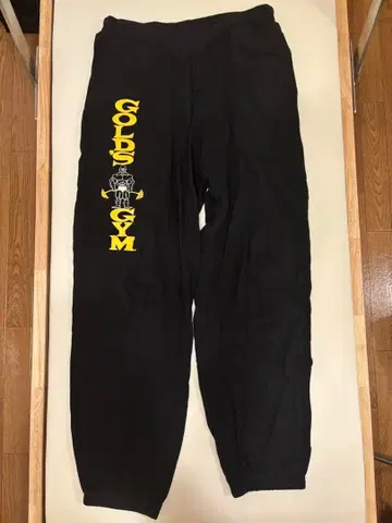 GOLD'S GYM 블랙 조거 팬츠 M