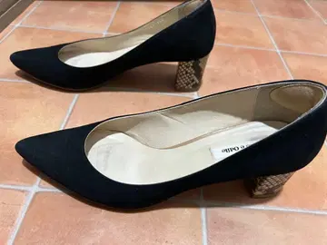 오데트 e 오딜 블랙 스틸레토 펌프스