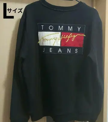 TOMMY JEANS 블랙 트레이닝복
