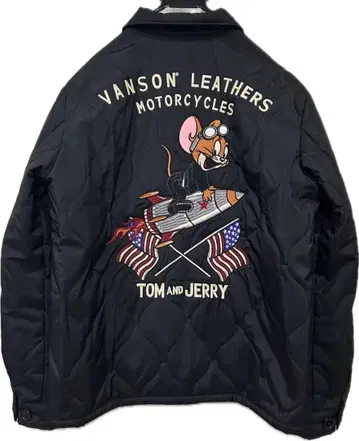 VANSON x 톰과 제리 자수 퀼팅 베트남 자켓 L
