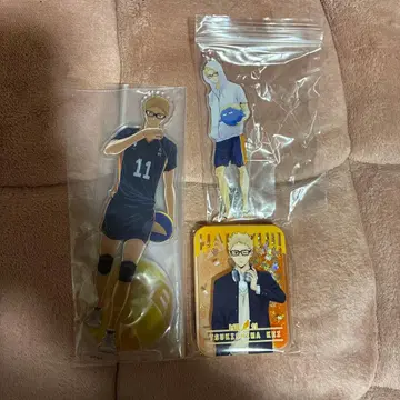 하이큐! 츠키시마 케이 아크릴 스탠드 아크릴 블록 3개 묶음 판매