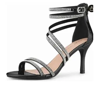 할인 가능 미사용 고져스 블랙 25cm 힐 높이: 8.5cm