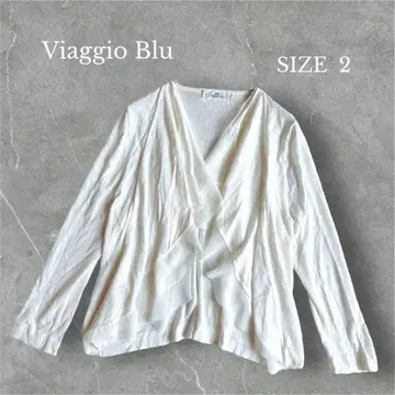 새상품급 비아지오 블루 가디건 긴팔 프릴 레이스 고급 깔끔한