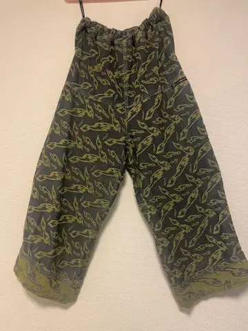 메르시보쿠 와이드 팬츠 일본 열도 패턴