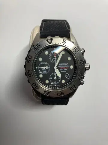 SEIKO 다이버 워치 크로노그래프 7T92-08D0