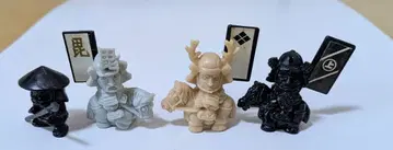 반다이 [ SD 전국 다케다 신겐 시리즈 ] 지우개 피규어 4체 세트