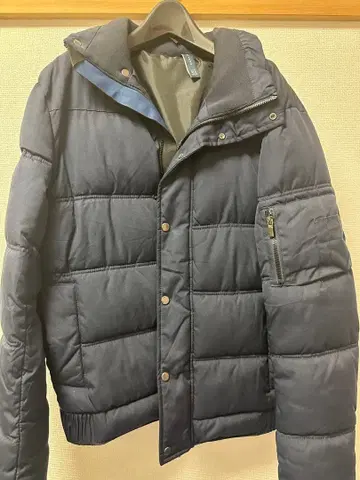 네이비 다운 자켓 퀼팅