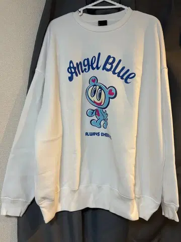 엔젤 블루 나카무라 군 빅 실루엣 맨투맨