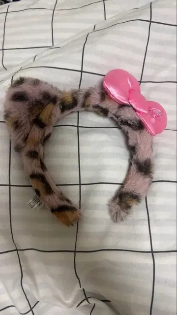 레오파드 무늬 머리띠 키티