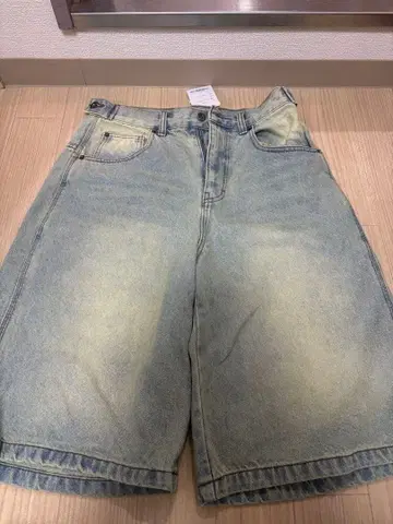 9090 라이트 블루 데님 숏팬츠