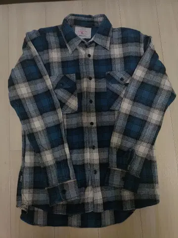 AVIREX USA 체크 무늬 긴팔 셔츠 XL