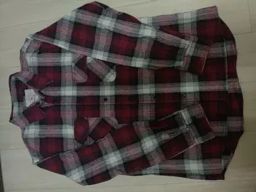 AVIREX 체크 무늬 긴팔 셔츠 XL