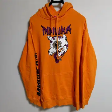 MISHKA 오렌지 후드 부착 후드티