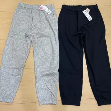[ 미사용 새상품 ] 유니클로 히트텍 보아 스웨트 팬츠 M 블랙 그레이