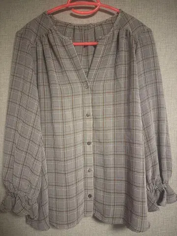 SLOBE IENA 체크 블라우스