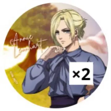 진격의 거인 애니 캔뱃지 2개