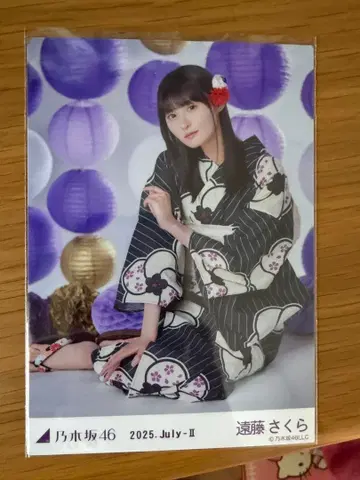 노기자카46 엔도 사쿠라 유카타 앉은 모습