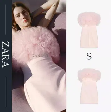 ZARA 볼륨 튤 숏 원피스 S
