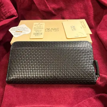 프렐 블랙 소가죽 스코치가드 장지갑 NP18113