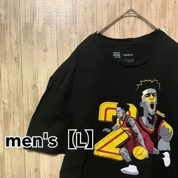 TH100 [US 수입] NBPA 반팔 T셔츠 [남성용 L] 블랙