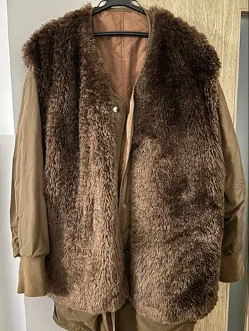 보아 베스트 포함 밀리터리 자켓 브라운 계열 M-L