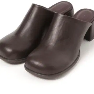 LEPSIM 오블리크 뮬 샌들 브라운 23.0~23.5cm