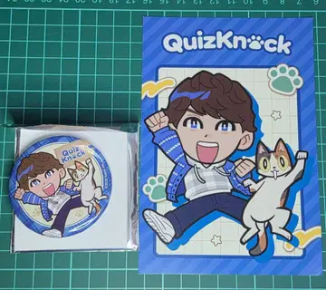 QuizKnock x 마네키네코 콜라보 스가이 캔뱃지 & 엽서