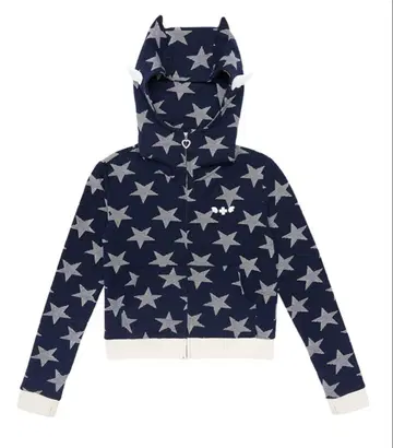 후드티 CLUT STUDIO Star Angel Wings Navy