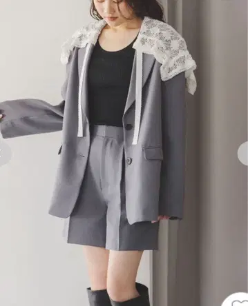 snidel 심플 숏팬츠 GRY 0 사이즈