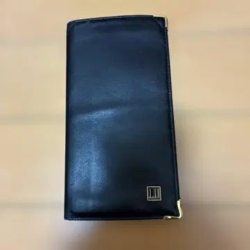 dunhill 블랙 가죽 장지갑