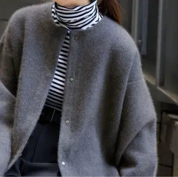 저널 스탠다드 더블 페이스 코쿤 가디건 여성용 미사용품